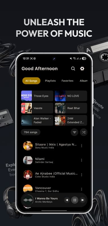Larvel Player on Android, screenshot 2 of 7 from the Google Play listing